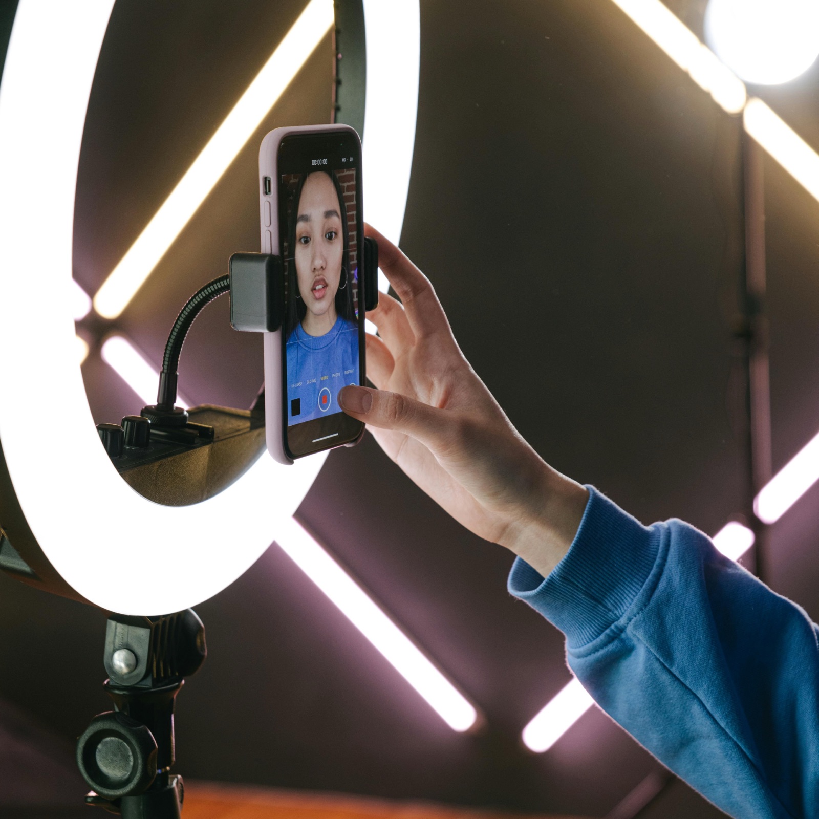 Content creator Mat Mora on a brand shoot in London
